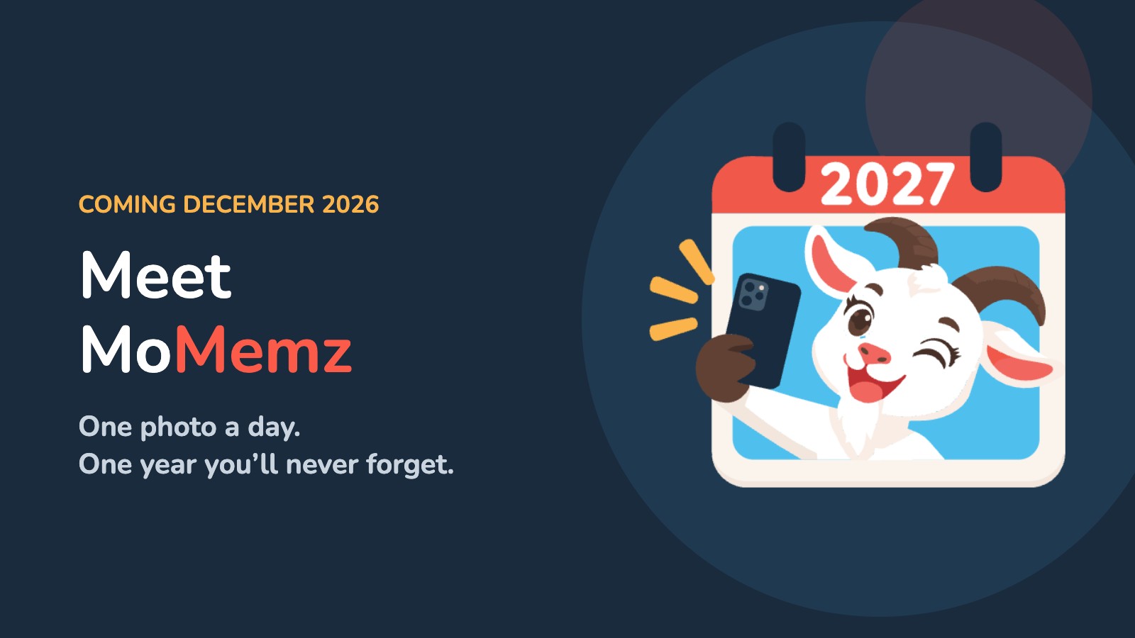 Meet MoMemz, coming December 2026